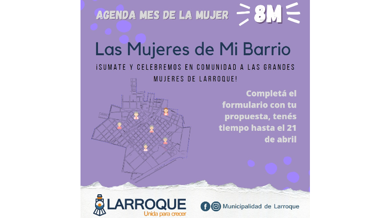 “Las Mujeres de Mi Barrio”, una propuesta en Larroque para reconocer a larroquenses mayores de 70 años