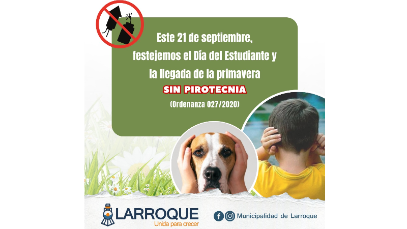 Se recuerda “No a la pirotecnia” en Larroque