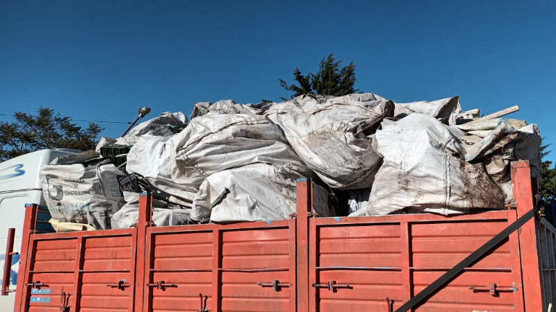 RECICLADO EN LARROQUE: 4.800 KG DE MATERIALES RECUPERADOS EN LO QUE VA DE AGOSTO