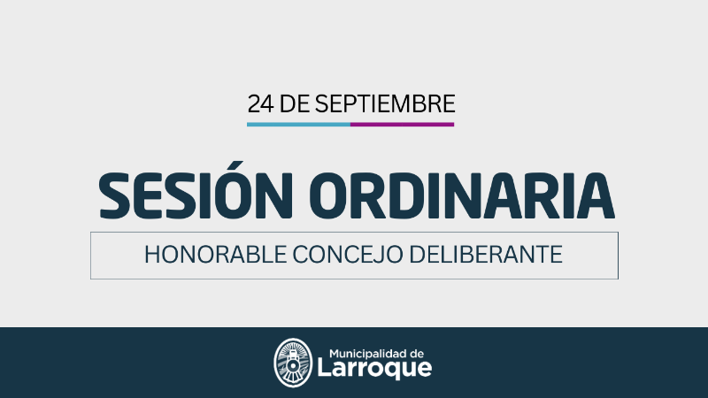 CONVOCATORIA A SESIÓN ORDINARIA DEL HONORABLE CONCEJO DELIBERANTE