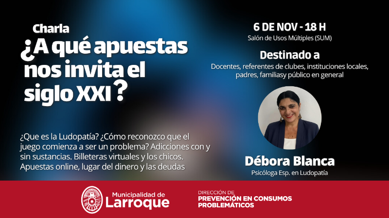 CHARLA: "¿A QUÉ APUESTAS NOS INVITA EL SIGLO XXI?"