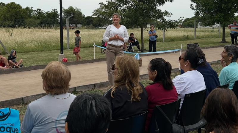 SUEÑO CUMPLIDO: INAUGURACIÓN DE LA CANCHA DE BOCHAS PARA ADULTOS MAYORES
