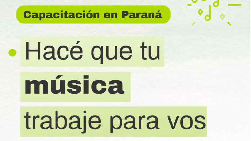 CAPACITACIÓN GRATUITA SOBRE DERECHOS Y DESARROLLO EN LA INDUSTRIA MUSICAL