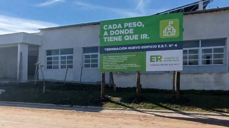 COMENZÓ LA ETAPA FINAL DE LA OBRA DE LA ESCUELA TÉCNICA