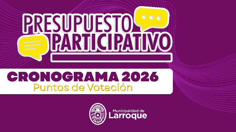PRESUPUESTO PARTICIPATIVO 2026: CONOCÉ EL CRONOGRAMA DE VOTACIÓN Y LA FECHA DEL ESCRUTINIO PÚBLICO